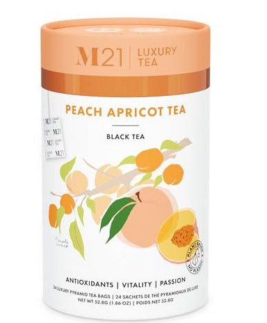 Metropolitan Tea M21 Peach Apricot Tea Can Of 24 Bags by Kitchen Niche
