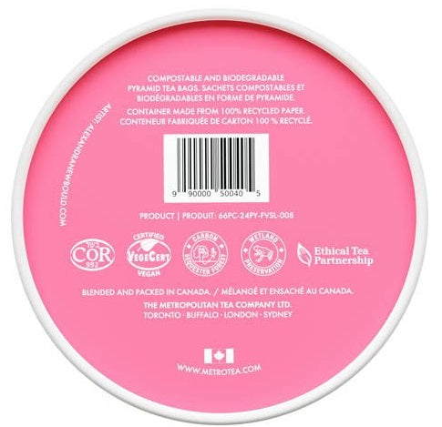 Metropolitan Tea M21 Strawberry Tea Can Of 24 Bags by Kitchen Niche