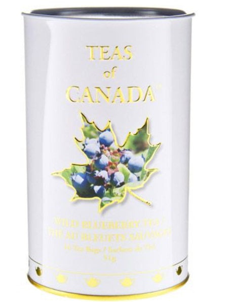 Metropolitan Tea Company Wild Blueberry Tea Souvenir Tin Box of 16 Tea Bags Metropolitan Tea Company by Kitchen Niche