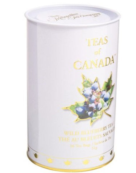 Metropolitan Tea Company Wild Blueberry Tea Souvenir Tin Box of 16 Tea Bags Metropolitan Tea Company by Kitchen Niche