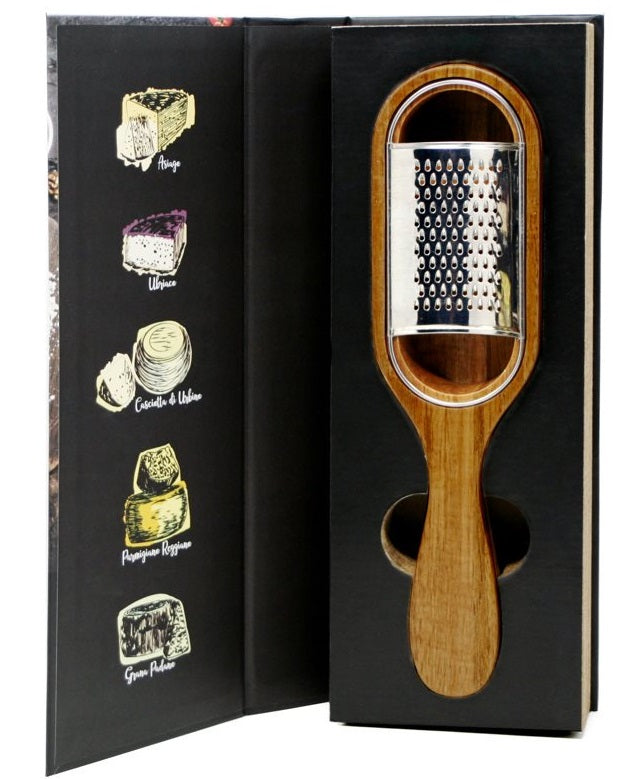 Natural Living Acacia Wood Cheese Grater Set by Kitchen Niche