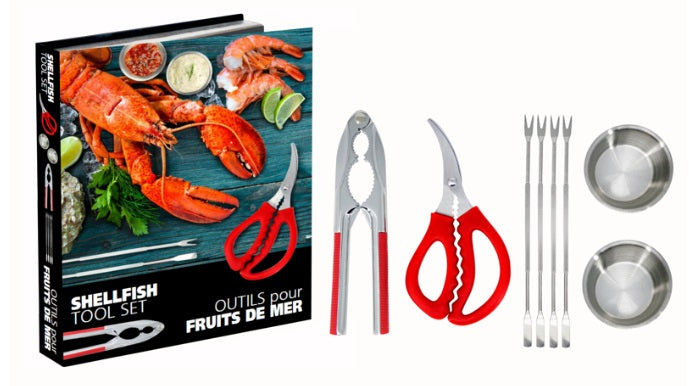 Natural Living Shellfish Tool Set by Kitchen Niche
