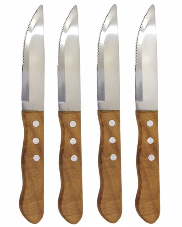 Natural Living Steak Knife Set of 4 by Kitchen Niche