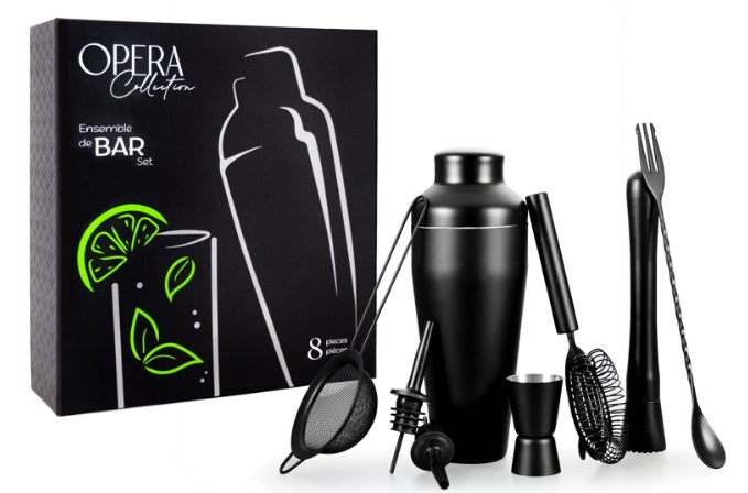 Natural Living 8 Piece Bar Set in Gift Box Natural Living by Kitchen Niche