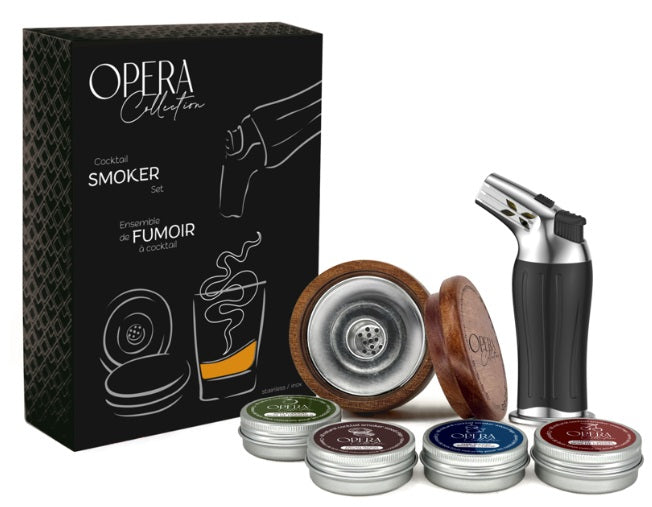 Natural Living Opera Cocktail Smoker Gift Set Natural Living by Kitchen Niche