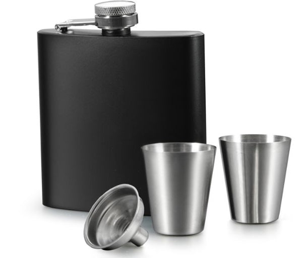 Natural Living Opera 4 Piece Flask Set in Gift Box Natural Living by Kitchen Niche
