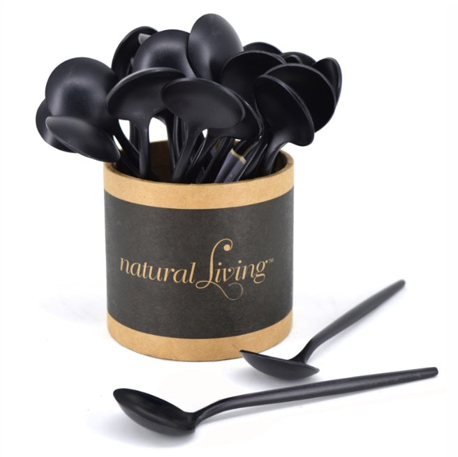 Natural Living Small Black Spoon Natural Living by Kitchen Niche