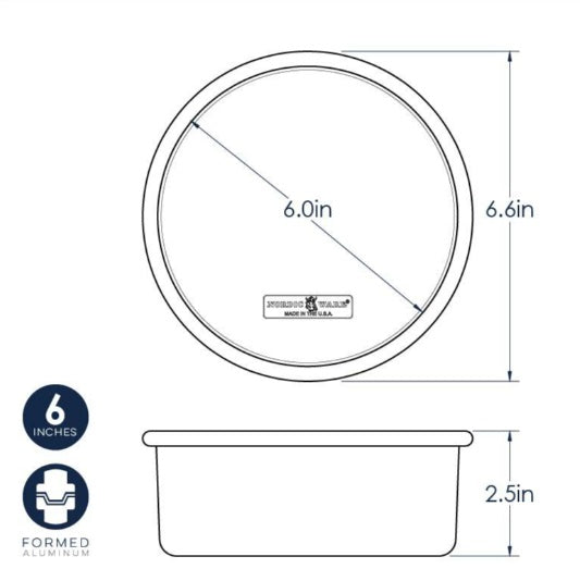 Nordic Ware Naturals 6-Inch Round Layer Cake Pan by Kitchen Niche