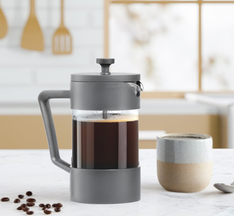 Oggi Brew 5-Cup French Press Grey Oggi by Kitchen Niche