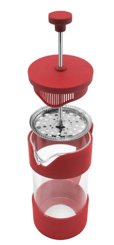 Oggi Brew 5-Cup French Press Red Oggi by Kitchen Niche