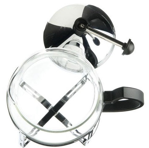 G & H Tea Services Chrome Glass Tea Maker Teapot by Kitchen Niche