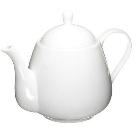 Old Amsterdam White 4-Cup Raffles Teapot by Kitchen Niche