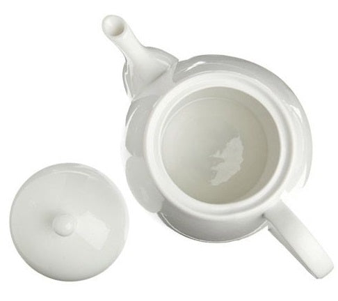 Old Amsterdam White 4-Cup Raffles Teapot by Kitchen Niche
