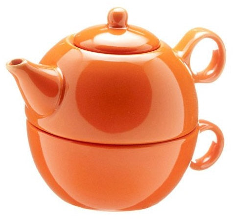 Old Amsterdam Orange 1-Cup Tea 4 One Teapot With Mug by Kitchen Niche