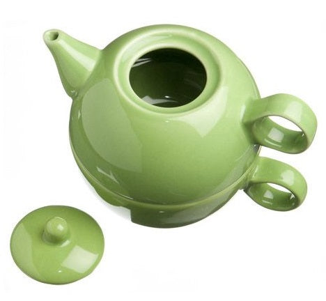 Old Amsterdam Lime 1-Cup Tea 4 One Teapot With Mug by Kitchen Niche