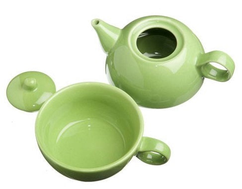 Old Amsterdam Lime 1-Cup Tea 4 One Teapot With Mug by Kitchen Niche