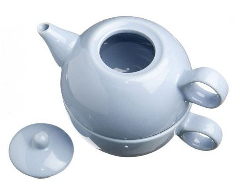Old Amsterdam Powder Blue 1-Cup Tea 4 One Teapot With Mug by Kitchen Niche