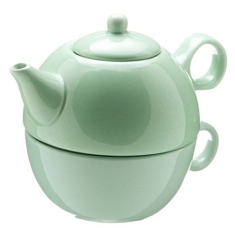 Old Amsterdam Sea Foam 1-Cup Tea 4 One Teapot With Mug by Kitchen Niche