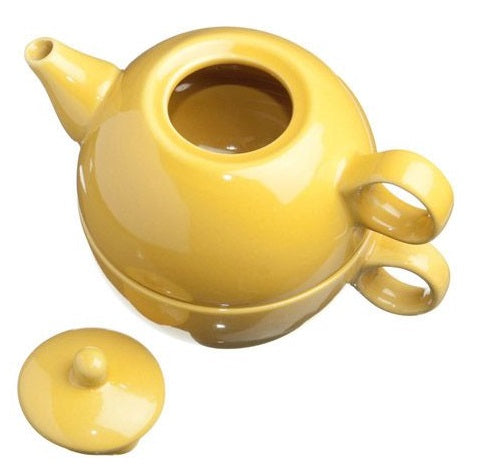 Old Amsterdam Yellow 1-Cup Tea 4 One Teapot With Mug by Kitchen Niche