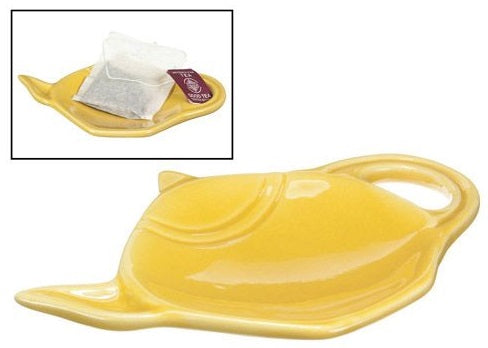 Old Amsterdam Yellow Tea Bag Holder by Kitchen Niche