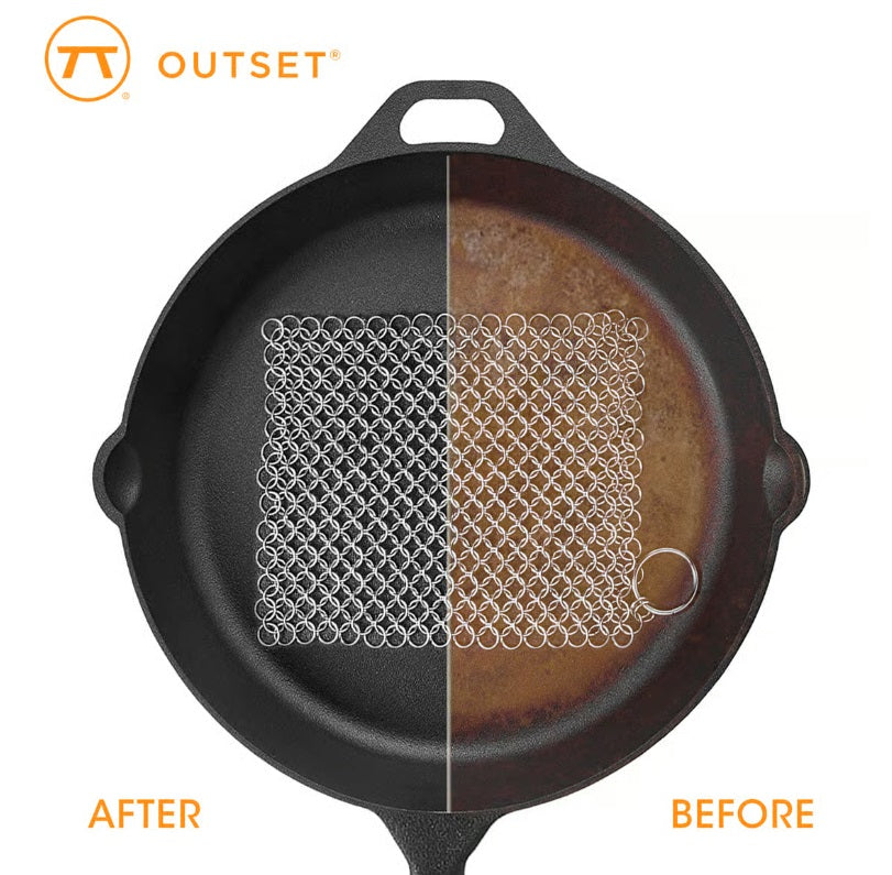Outset Chain Mail Cast Iron Cleaner by Kitchen Niche