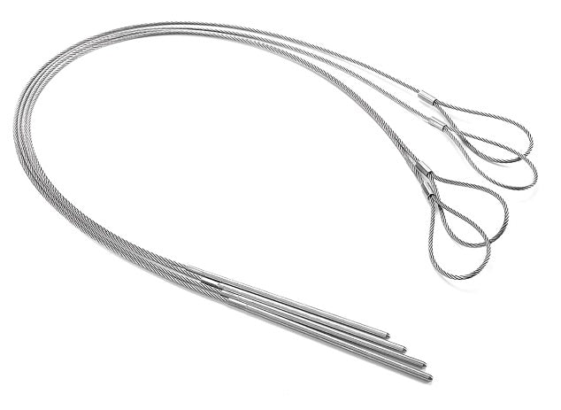 Outset Flexible Stainless Steel Barbecue Skewers Set of 4 by Kitchen Niche