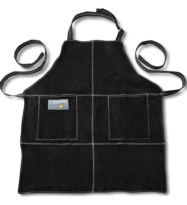 Outset Black Leather Grill Apron by Kitchen Niche
