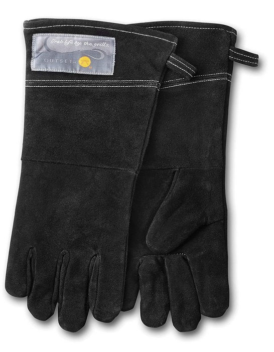 Outset Black Leather Grill Gloves by Kitchen Niche