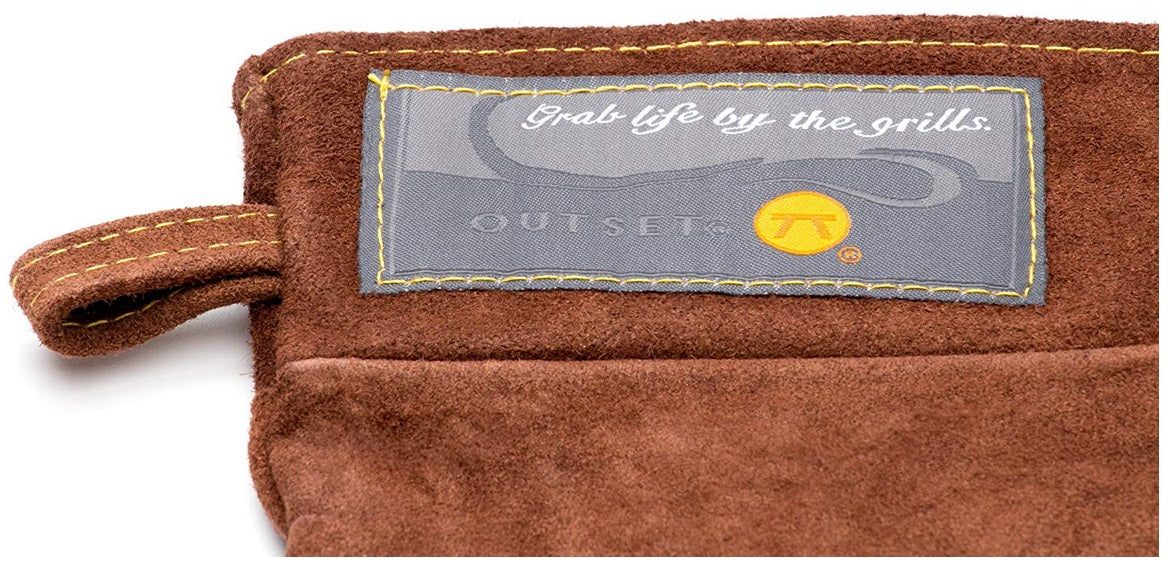 Outset Brown Leather Grill Mitt by Kitchen Niche