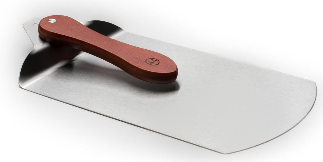 Outset Stainless Steel Pizza Peel with Rosewood Handle by Kitchen Niche