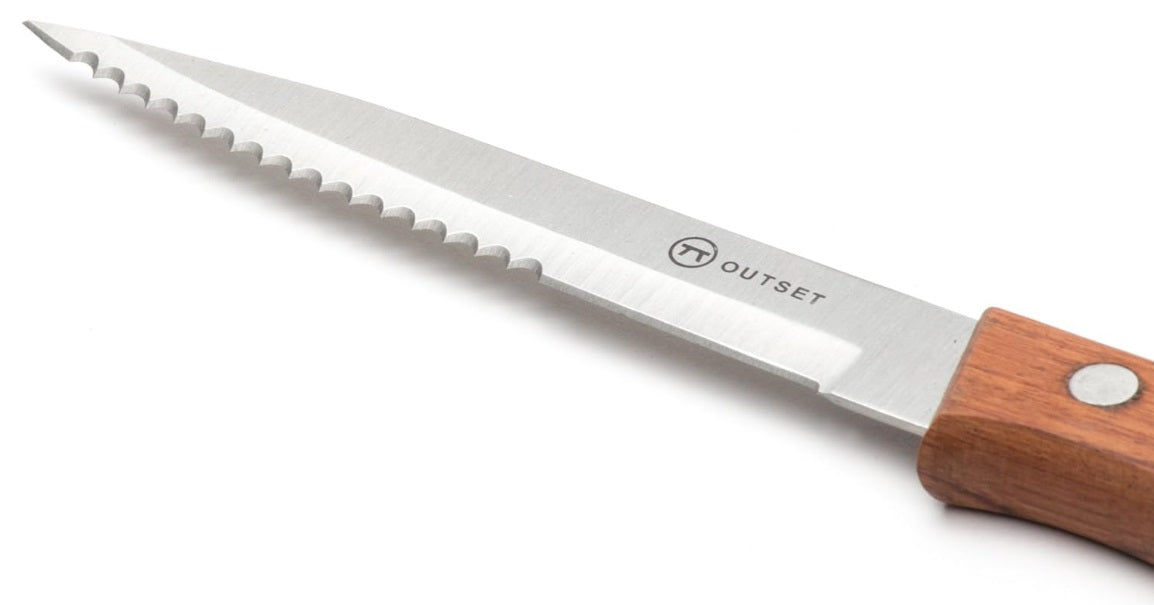 Outset Rosewood Steak Knife Set of 6 by Kitchen Niche