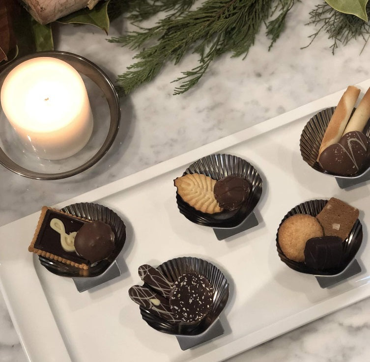 Outset Set of 12 Stainless Steel Grillable Sea Shells by Kitchen Niche