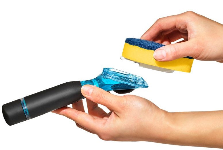 Oxo Good Grips Soap Dispensing Dish Scrub by Kitchen Niche