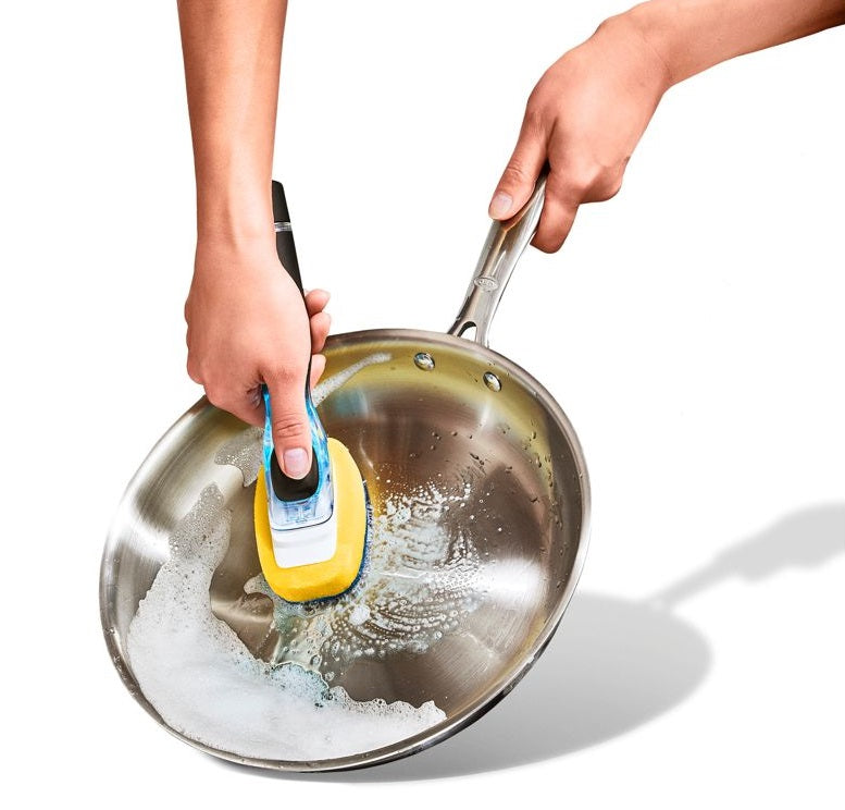 Oxo Good Grips Soap Dispensing Dish Scrub by Kitchen Niche