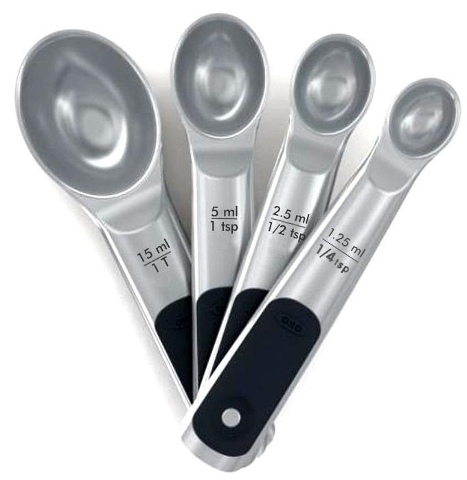 Oxo Good Grips Stainless Steel Set of 4 Measuring Spoons by Kitchen Niche