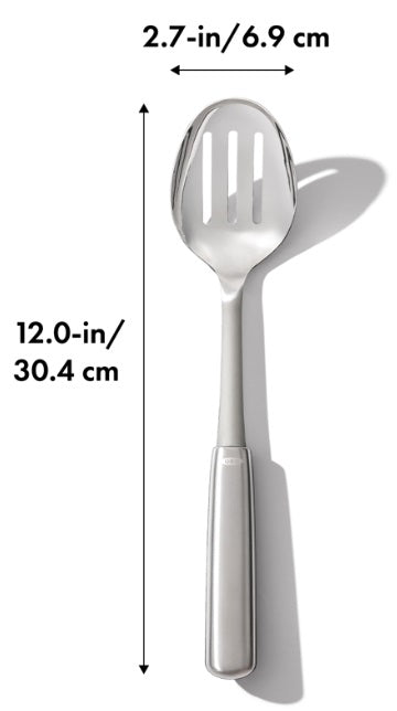 Oxo Steel Slotted Cooking Spoon by Kitchen Niche