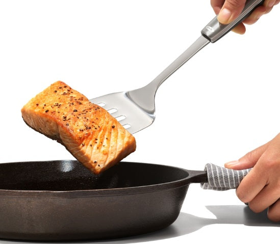 Oxo Steel Slotted Cooking Turner by Kitchen Niche