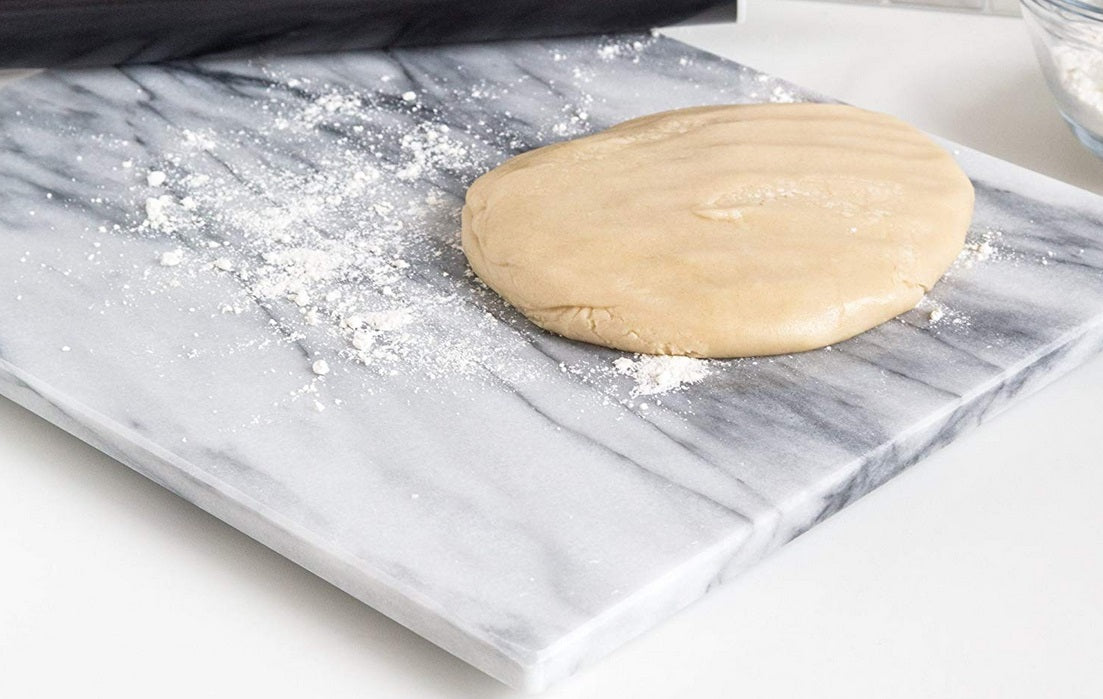 Fox Run White Marble Pastry Board 16" x 12" by Kitchen Niche