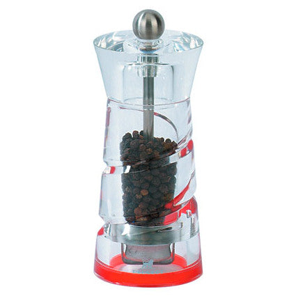 Pepper Mill "Java" - 15cm Red by Kitchen Niche