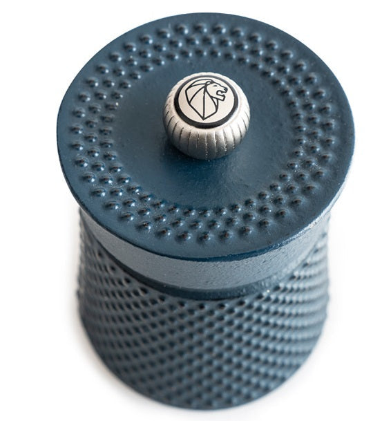 Peugeot Bali Fonte Blue Cast Iron Pepper Mill by Kitchen Niche