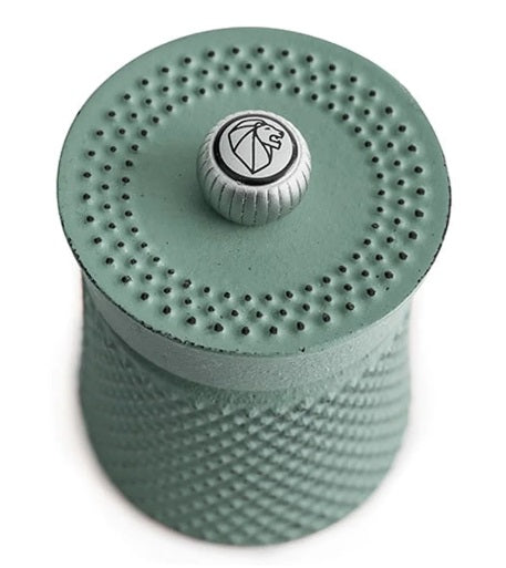 Peugeot Bali Fonte Celadon Green Cast Iron Pepper Mill by Kitchen Niche