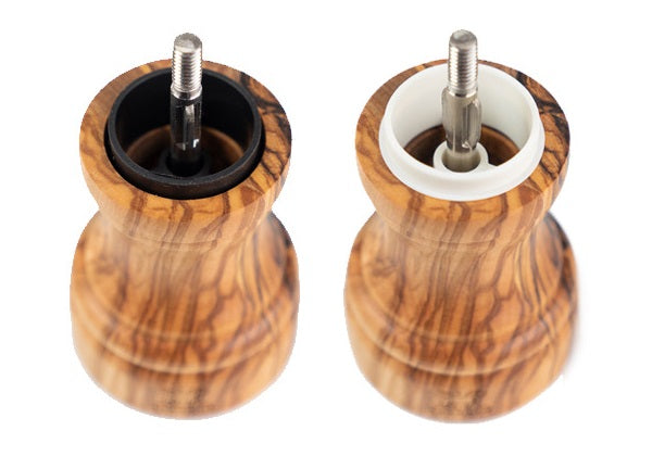 Peugeot Bistro Duo Olive Wood Salt & Pepper Mill Set 10cm by Kitchen Niche
