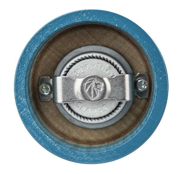 Peugeot Bistro Pacific Blue Lacquer Salt Mill by Kitchen Niche