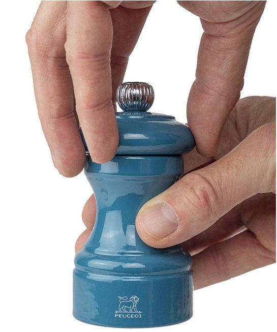 Peugeot Bistro Pacific Blue Lacquer Salt Mill by Kitchen Niche