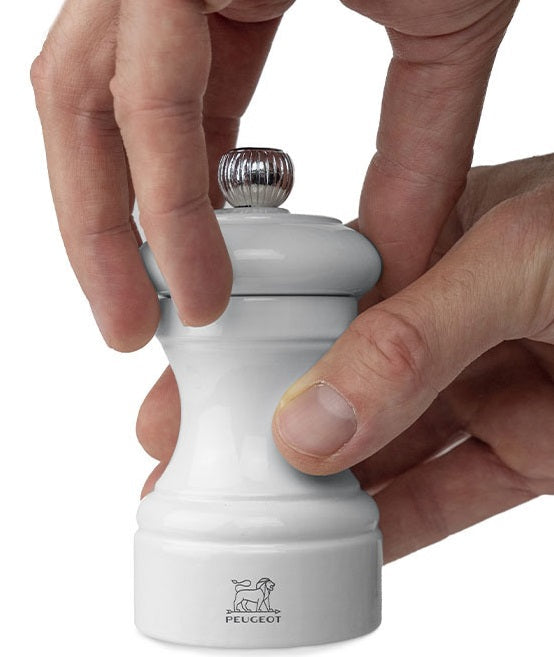 Peugeot Bistro Pearl Grey Lacquer Pepper Mill by Kitchen Niche