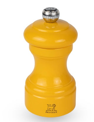 Peugeot Bistro Saffron Yellow Lacquer Pepper Mill by Kitchen Niche