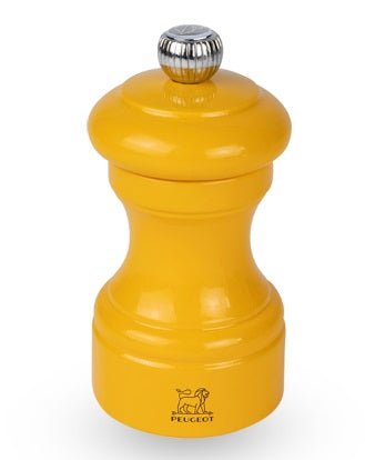 Peugeot Bistro Saffron Yellow Lacquer Salt Mill by Kitchen Niche