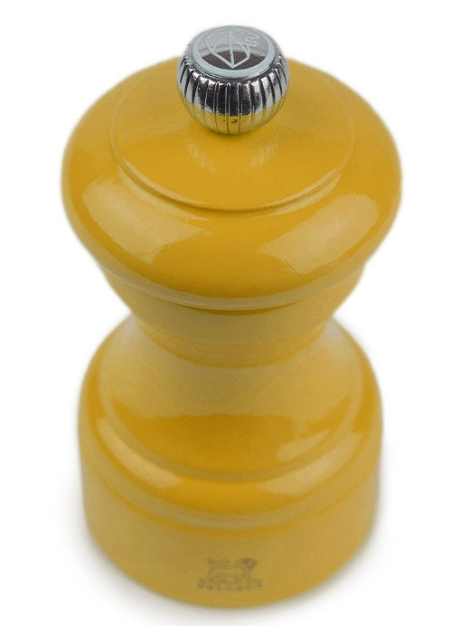 Peugeot Bistro Saffron Yellow Lacquer Salt Mill by Kitchen Niche