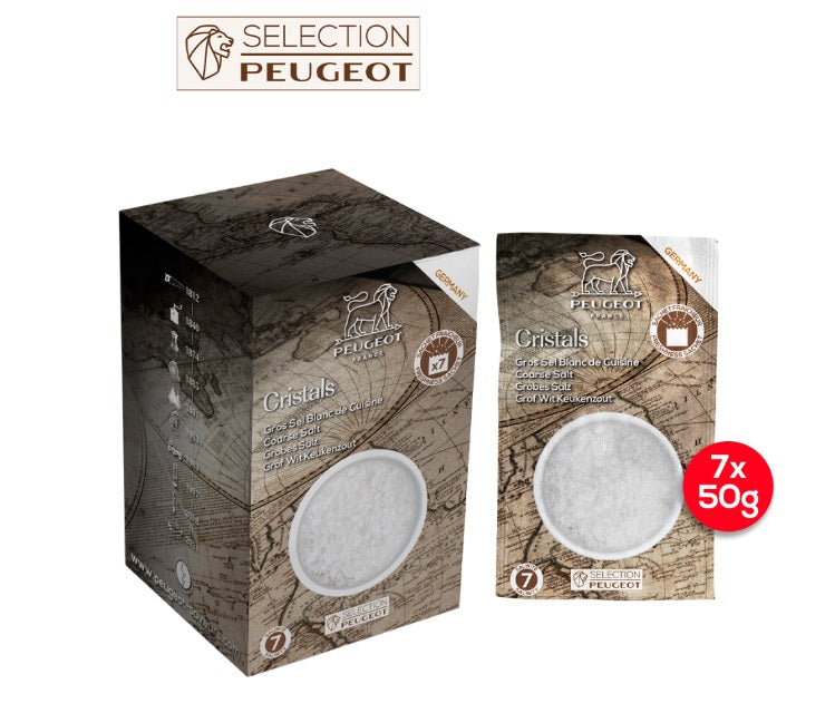 Peugeot Cristaux Germany Coarse White Salt 350g by Kitchen Niche