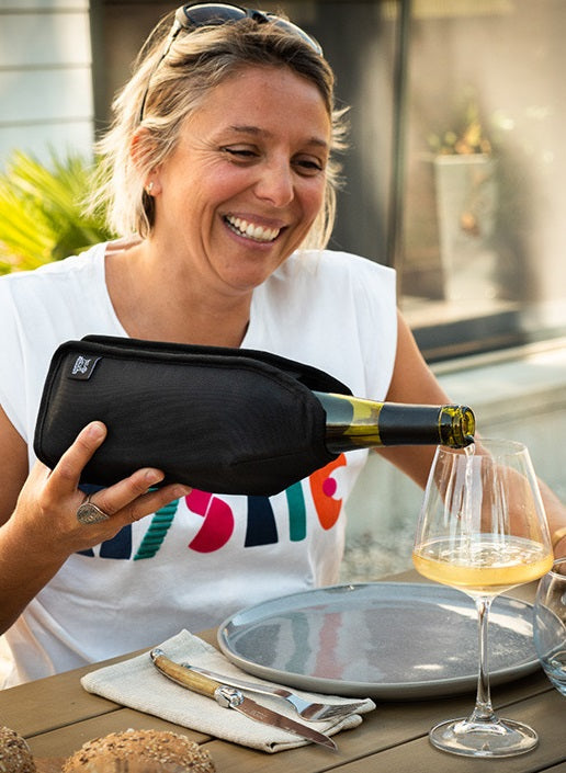 Peugeot Frizz Red Expandable Wine Cooling Sleeve by Kitchen Niche